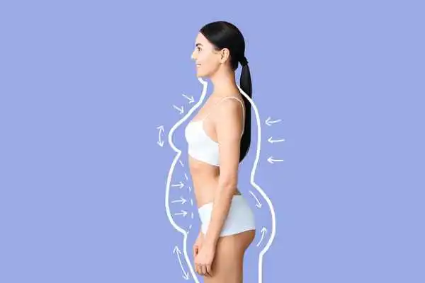 image of woman experiencing fat reduction treatment Billericay