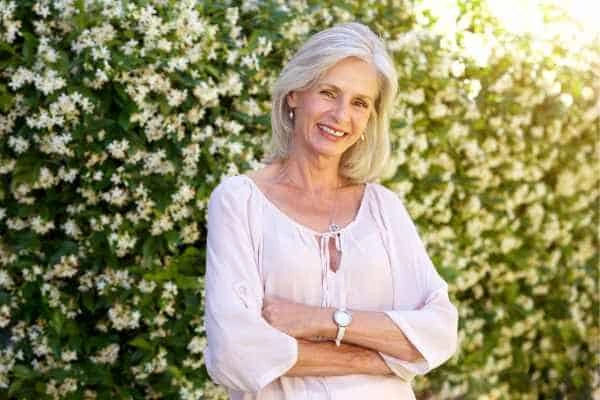 Older woman happy with urinary incontinence treatment Billericay