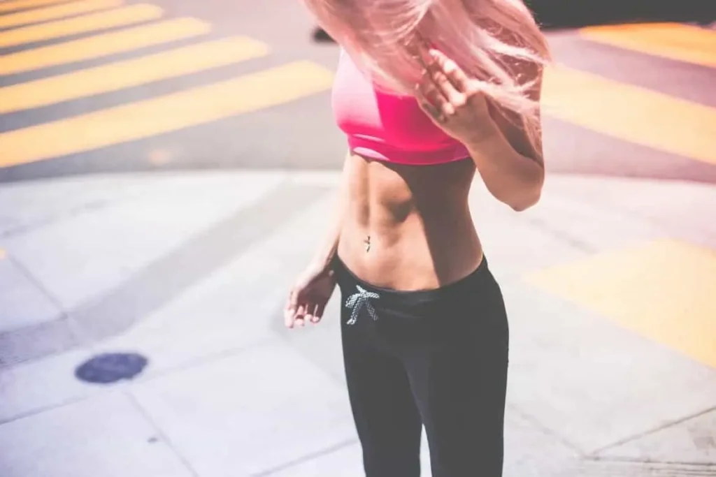 Woman with toned stomach after LA-EMS Body Sculpting Treatment Billericay